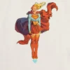 Çocuklar için Supergirl "Fuel Your Flight" Yıldız Desenli Tişört