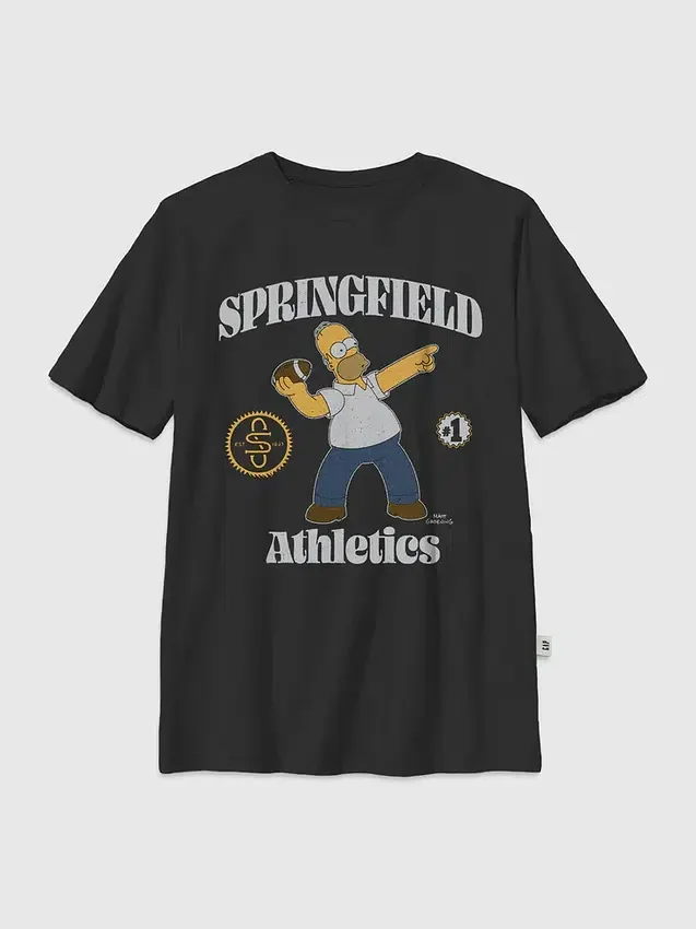 Çocuklar için The Simpsons "Throw a Homer" Grafikli Tişört