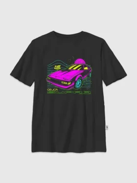Çocuklar için Toyota Supra Neon Grafik Tişört