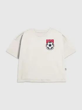 Çocuklar için Usa Soccer Crest Grafik Tişört