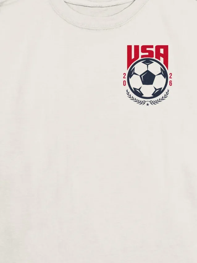 Çocuklar için Usa Soccer Crest Grafik Tişört