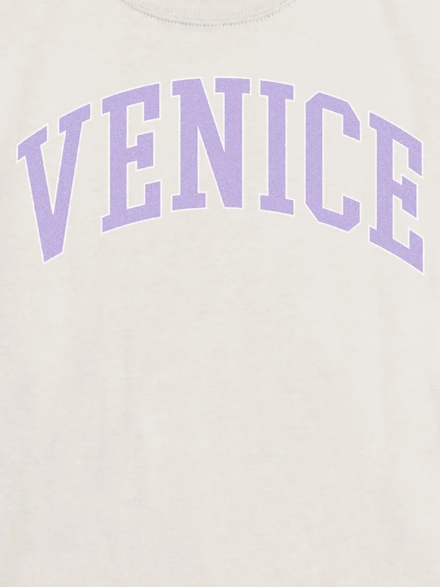 Çocuklar için Venice Varsity Grafik Tişört