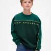 Çocuklar için Vintagesoft Renk Bloklu Logo Sweatshirt