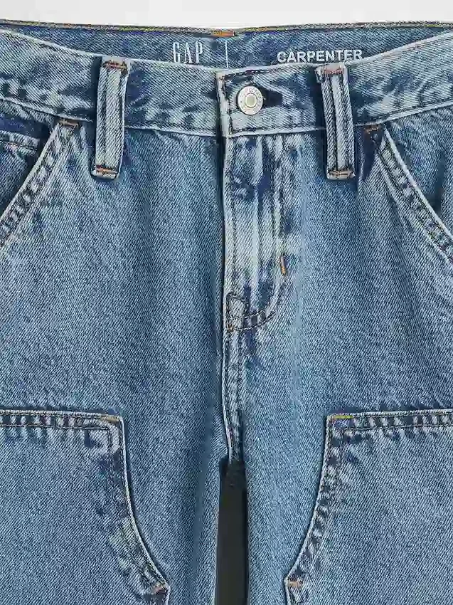 Çocuklar İçin '90'lar Orijinal Düz Kesim Carpenter Jean'ler