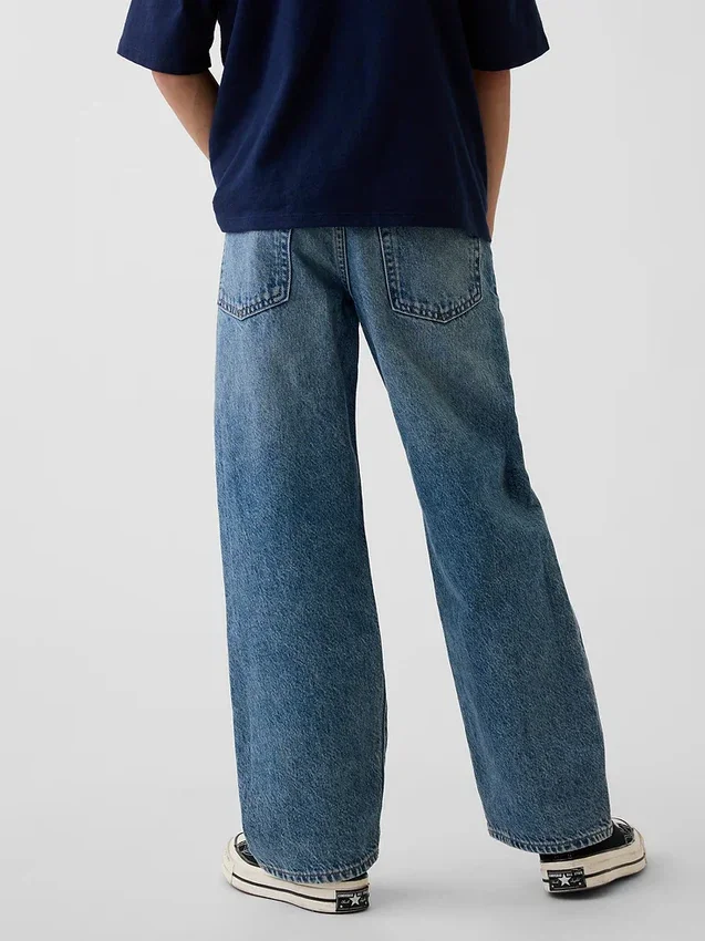 Çocuklar İçin 90'lar Tarzı Bol Kesim Jean'ler