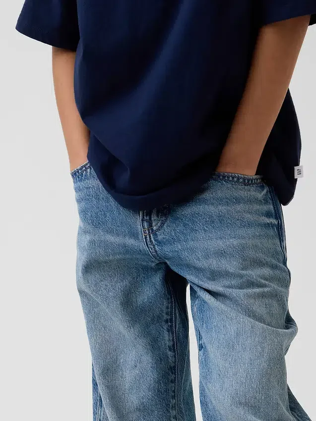 Çocuklar İçin 90'lar Tarzı Bol Kesim Jean'ler