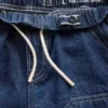 Çocuklar İçin 90'lar Tarzı Bol Kesim Kolay Denim Marangoz Şortu