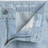 Çocuklar İçin Alçak Bel Stride Denim Çizgili Şortlar