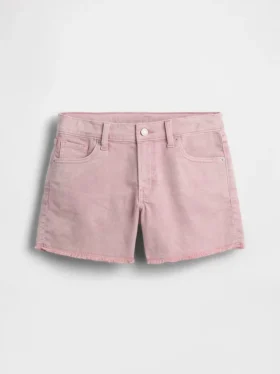 Çocuklar İçin Alçak Bel Stride Denim Şortlar