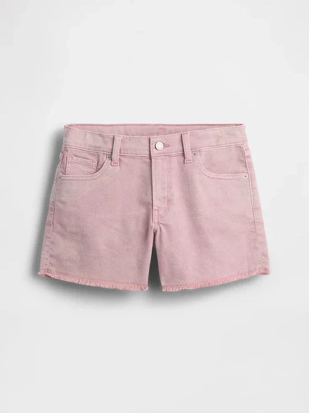 Çocuklar İçin Alçak Bel Stride Denim Şortlar