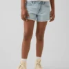 Çocuklar İçin Alçak Bel Stride Denim Şortlar