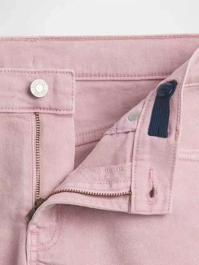 Çocuklar İçin Alçak Bel Stride Denim Şortlar