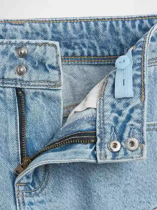 Çocuklar İçin Alçak Bel Stride Denim Şortlar