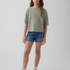 Çocuklar İçin Alçak Bel, Ultra Yumuşak Stride Denim Şortlar