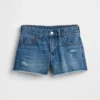 Çocuklar İçin Alçak Bel, Ultra Yumuşak Stride Denim Şortlar
