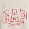 Çocuklar İçin Ağır Pamuklu Oversized Logo Dikişli Tişört