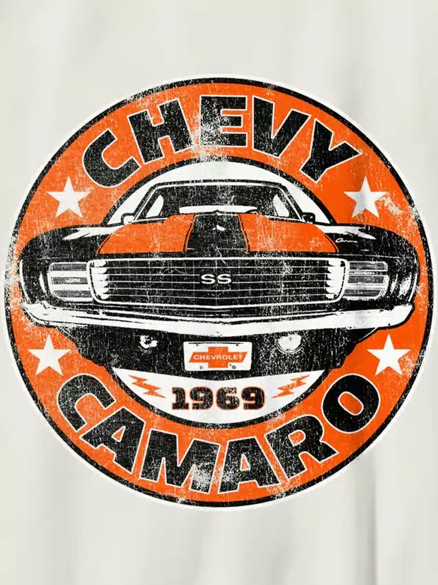Çocuklar İçin Chevy Camaro Grafik Tişört