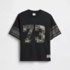 Çocuklar İçin File Oversized Grafikli Jersey Tişört