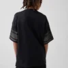 Çocuklar İçin File Oversized Grafikli Jersey Tişört