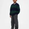 Çocuklar İçin Fırçalanmış Kargo Bol Kesim Dar Paça Pantolon