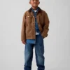 Çocuklar İçin Fırçalanmış Kolay Giyilebilir Carpenter Jean'ler