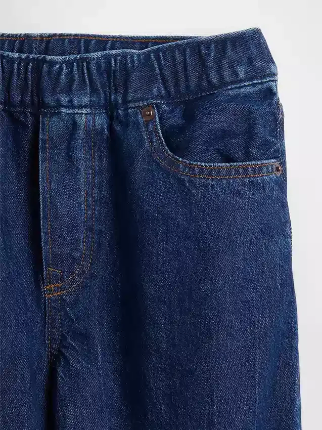 Çocuklar İçin Geniş Kesim Daralan Paça Jean'ler