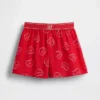 Çocuklar İçin Geri Dönüştürülmüş Flanel Pijama Şortları