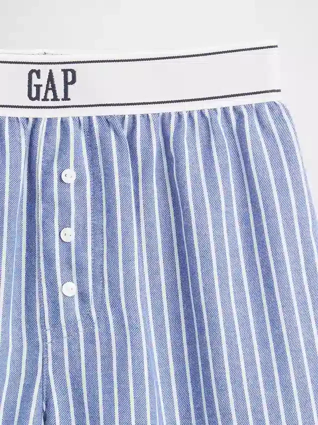 Çocuklar İçin Geri Dönüştürülmüş Flanel Pijama Şortları