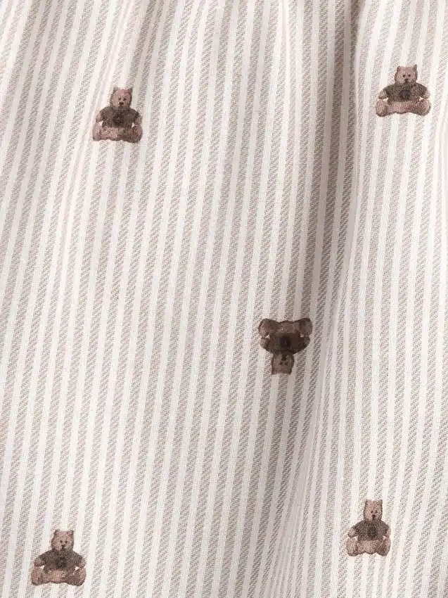 Çocuklar İçin Geri Dönüştürülmüş Flanel Pijama Şortları