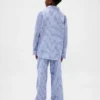 Çocuklar İçin Geri Dönüştürülmüş Flanel Pijama Seti