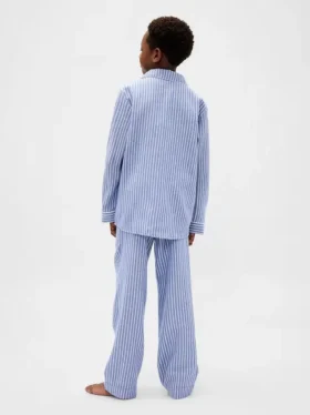 Çocuklar İçin Geri Dönüştürülmüş Flanel Pijama Seti
