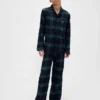Çocuklar İçin Geri Dönüştürülmüş Flanel Pijama Seti