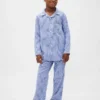 Çocuklar İçin Geri Dönüştürülmüş Flanel Pijama Seti