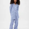 Çocuklar İçin Geri Dönüştürülmüş Flanel Pijama Seti