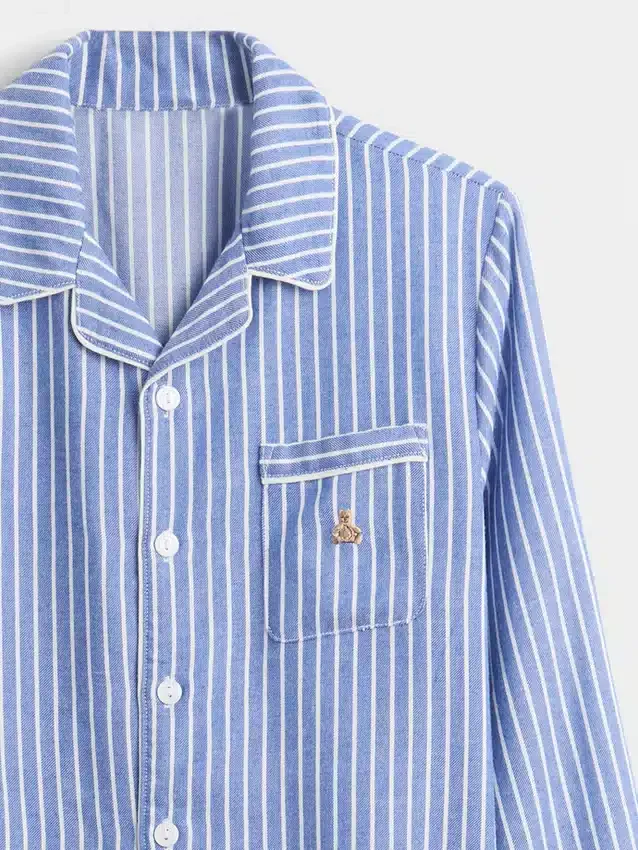 Çocuklar İçin Geri Dönüştürülmüş Flanel Pijama Seti