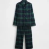 Çocuklar İçin Geri Dönüştürülmüş Flanel Pijama Seti