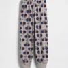 Çocuklar İçin Geri Dönüştürülmüş Futbol Logolu Pijama Jogger Pantolon
