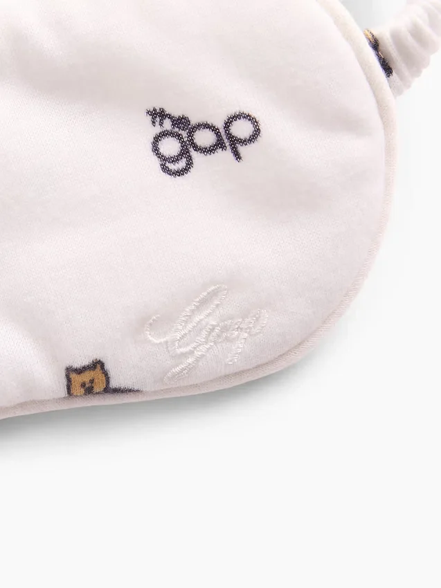 Çocuklar İçin Geri Dönüştürülmüş Gap Logo Uyku Maskesi