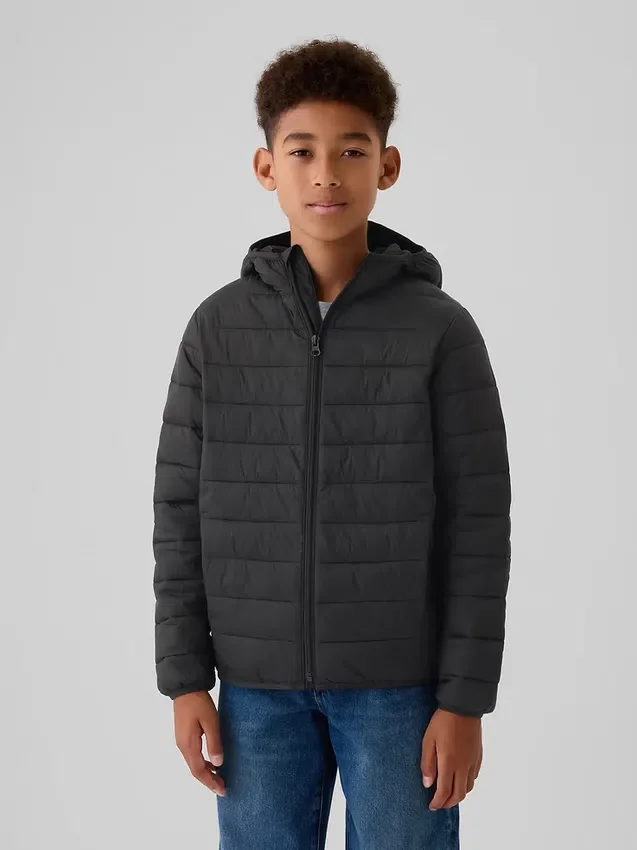 Çocuklar İçin Geri Dönüştürülmüş Hafif Primaloft® Şişme Ceket