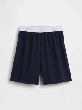 Çocuklar İçin Geri Dönüştürülmüş Logolu Pijama Şortu