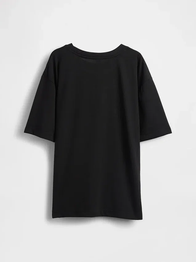 Çocuklar İçin Geri Dönüştürülmüş Oversized Pijama Tişörtü