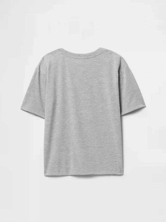 Çocuklar İçin Geri Dönüştürülmüş Oversized Pijama Tişörtü