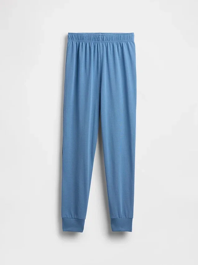 Çocuklar İçin Geri Dönüştürülmüş Pijama Jogger Pantolonları