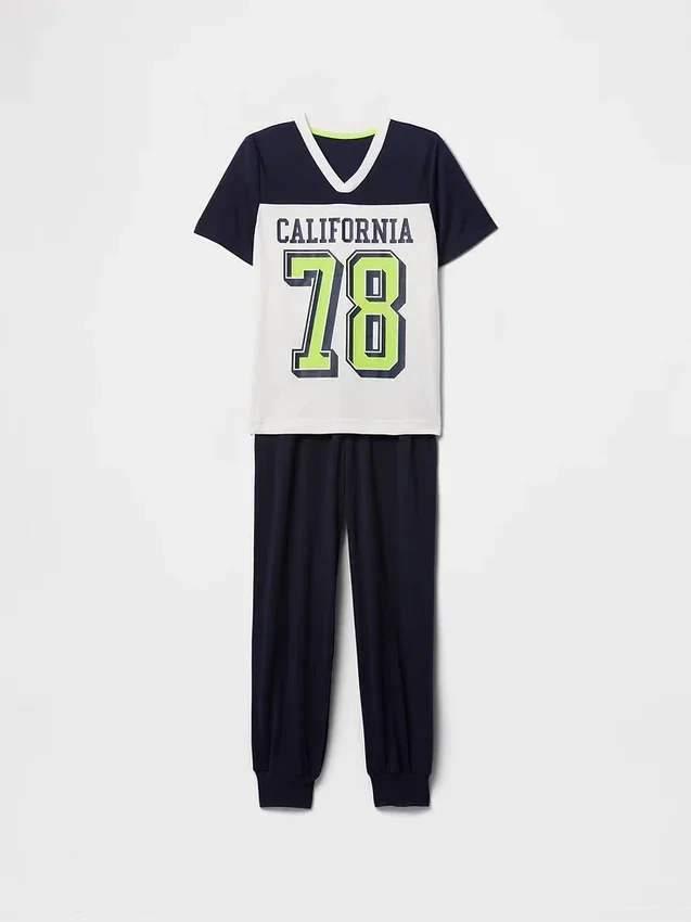 Çocuklar İçin Geri Dönüştürülmüş Pijama Jogger Takımı