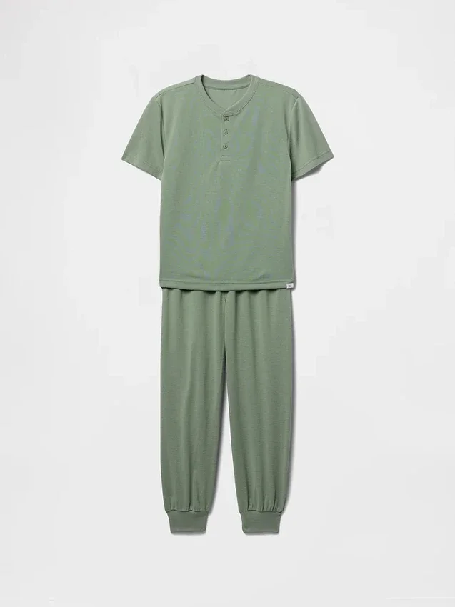 Çocuklar İçin Geri Dönüştürülmüş Pijama Jogger Takımı