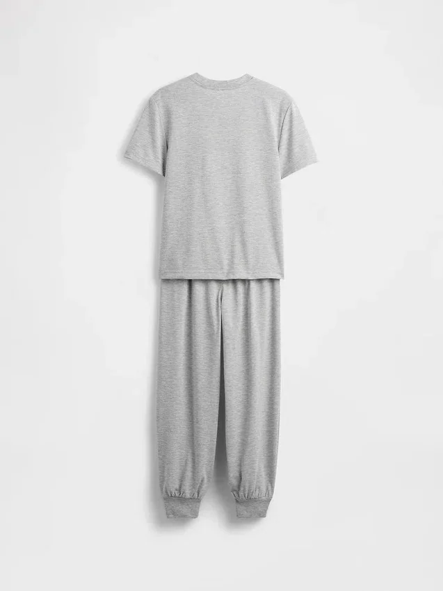 Çocuklar İçin Geri Dönüştürülmüş Pijama Jogger Takımı