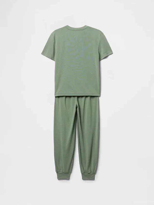 Çocuklar İçin Geri Dönüştürülmüş Pijama Jogger Takımı