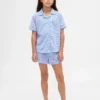 Çocuklar İçin Geri Dönüştürülmüş Pijama Şortlar Seti