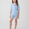 Çocuklar İçin Geri Dönüştürülmüş Pijama Şortlar Seti