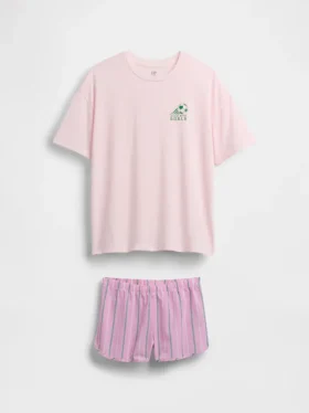 Çocuklar İçin Geri Dönüştürülmüş Pijama Şortlar Seti